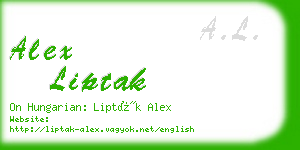 alex liptak business card